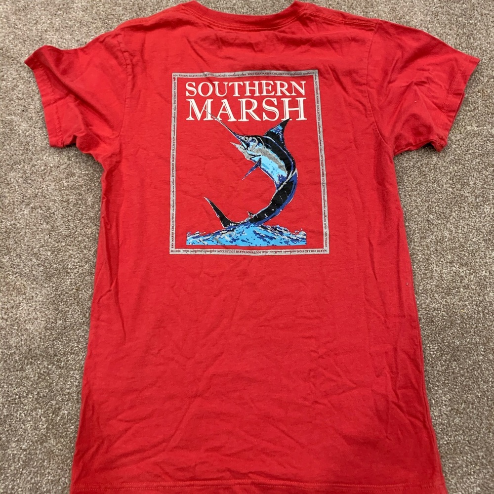 Pinkish Red Southern Marsh T-shirt